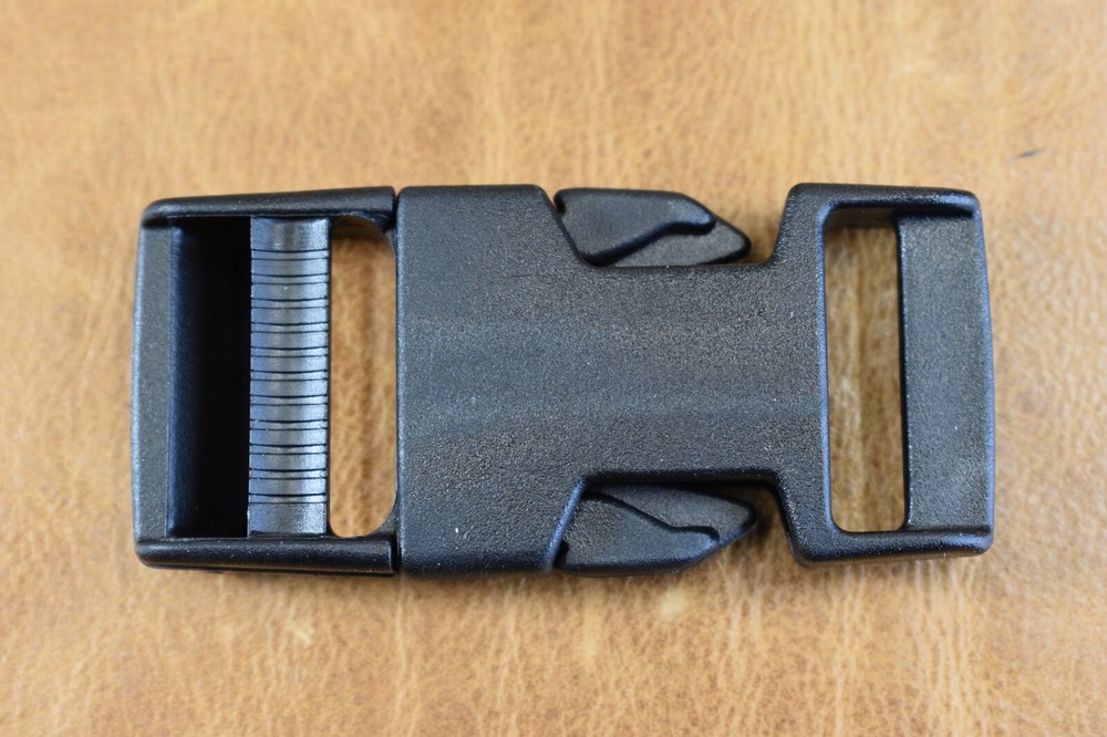 2 PK Fastex 1" Quick Side Release Buckles, Plastic Buckle Clips