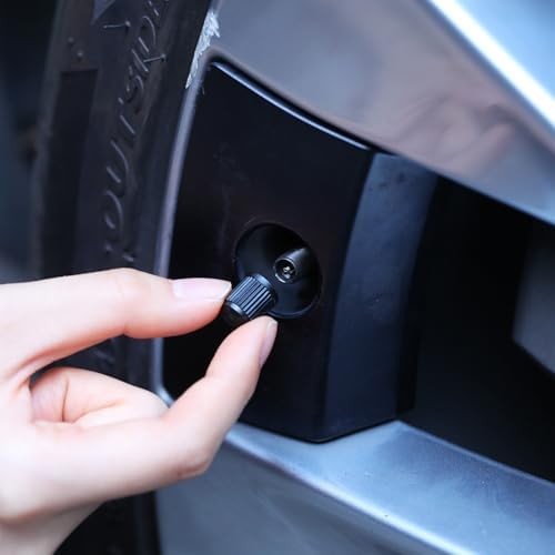 Plastic Tire Valve Stem Caps 20pc Black