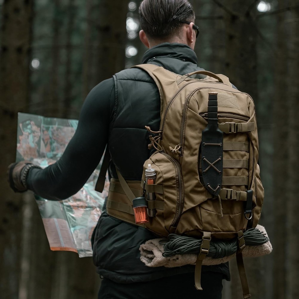 Durable 28L Tactical Molle Backpack with Hydration Compartment for Adventurers