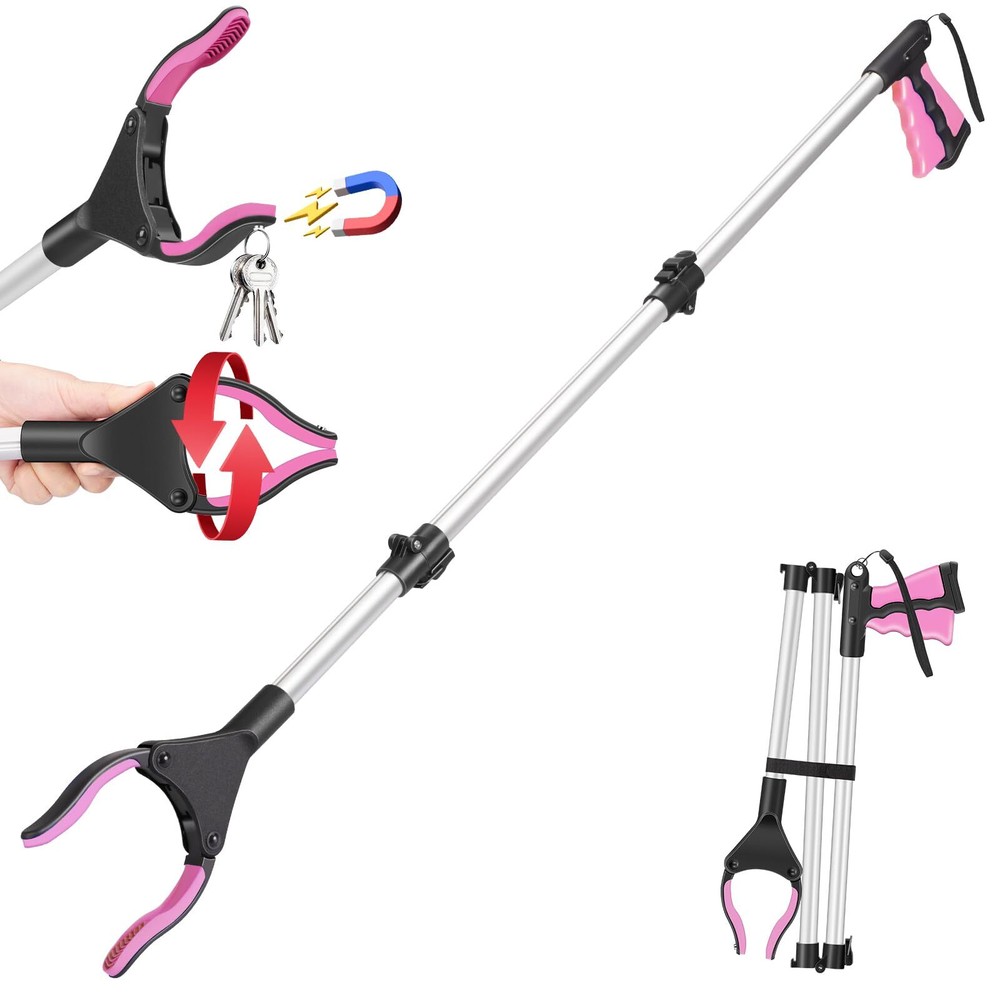48 Inch Extra Long Grabber Tool Foldable Reaching Tool Grabber Pickup Tool