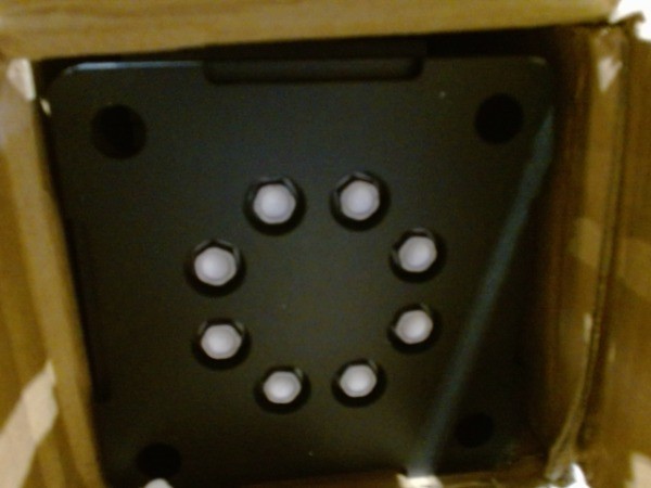 Revival Railing 44" Deck Railing Post Kit Textured Black Aluminum Square