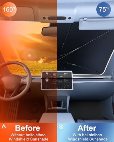 ???? ???????? Car Windshield Sun Shade Umbrella Medium(57"L ×32“W)