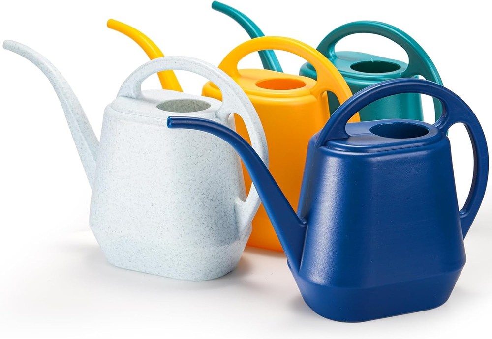 Fasmov Watering Can, 1/2 Gallon Plastic Cans with Comfortable...