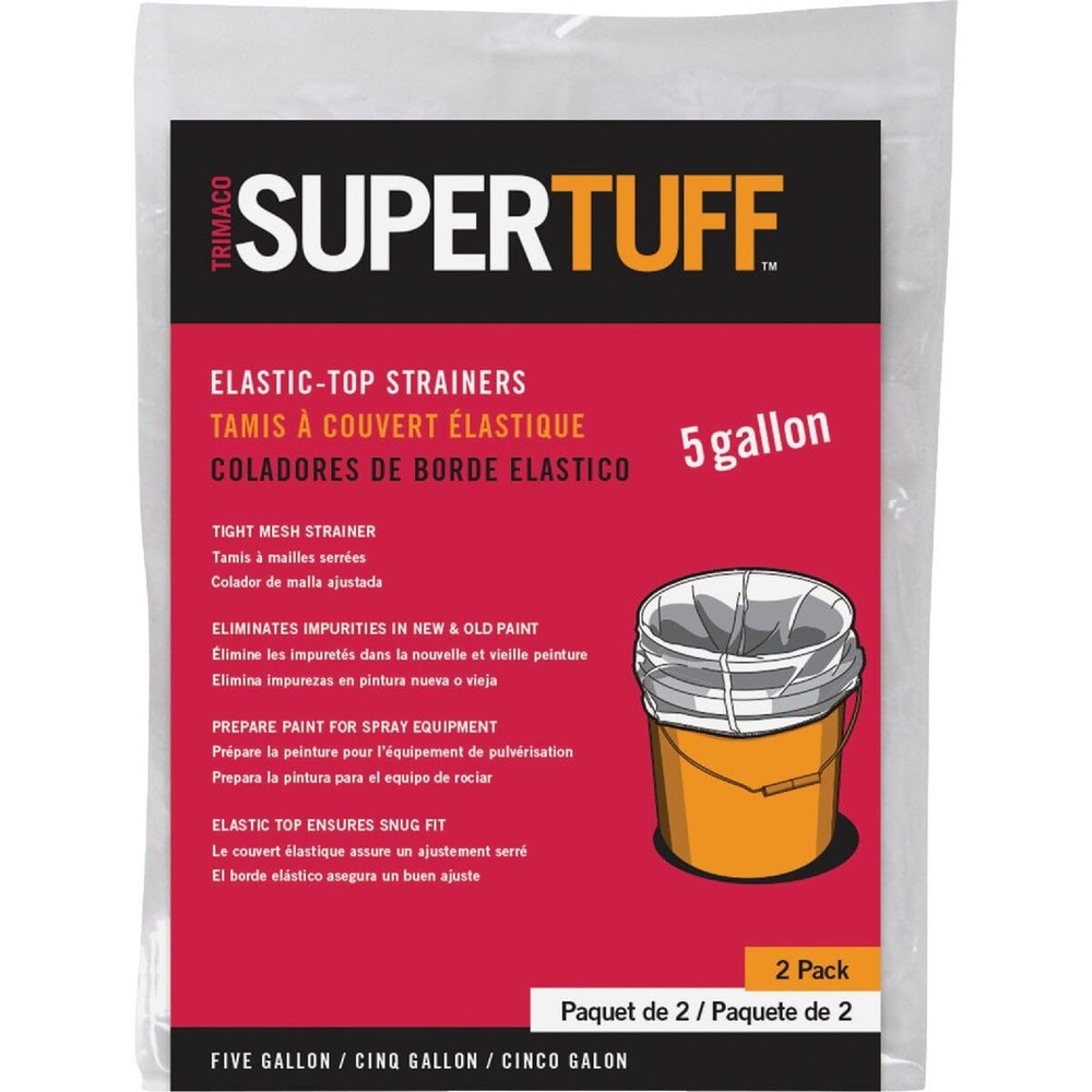 Elastic Top Paint Strainer 5 Gallon Size 2 Per Pack