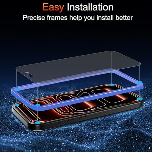 (Anti-Blue Light) 3 Pack for Iphone 17 Pro Max Matte Screen Protector Tempered G