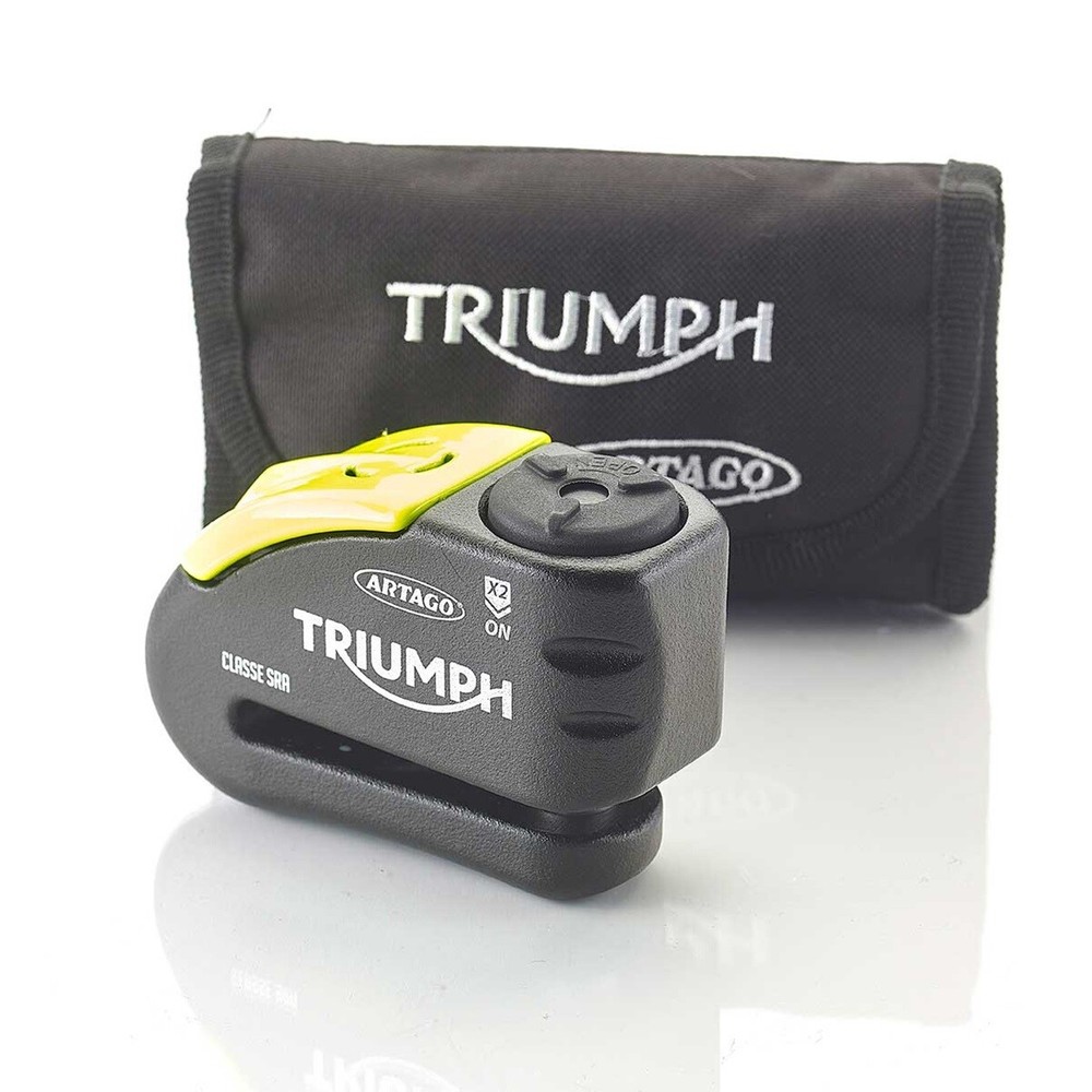 Triumph brake disc lock with alarm
