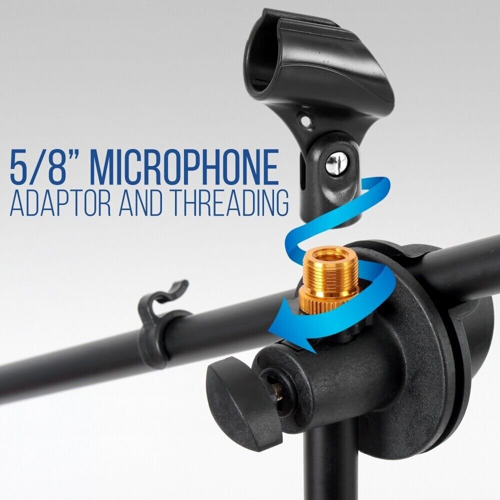 Pyle Tripod Microphone Stand - Adjustable & Extendable (Set of 2) PMKSKT35