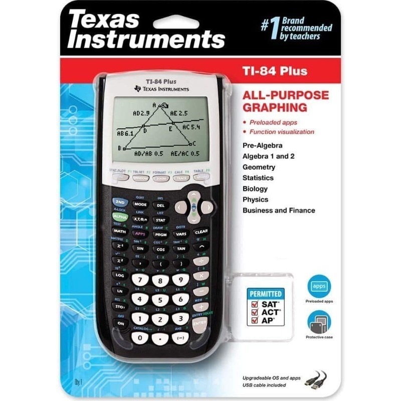 TI-84 Plus Graphing Calculator Black