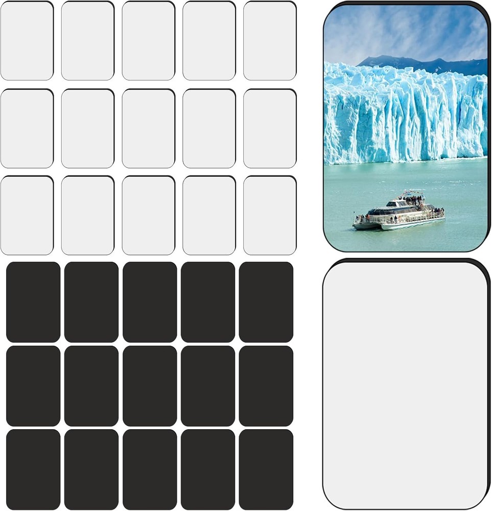 30 Pcs Rectangle Magnets for DIY Craft Sublimation Blanks