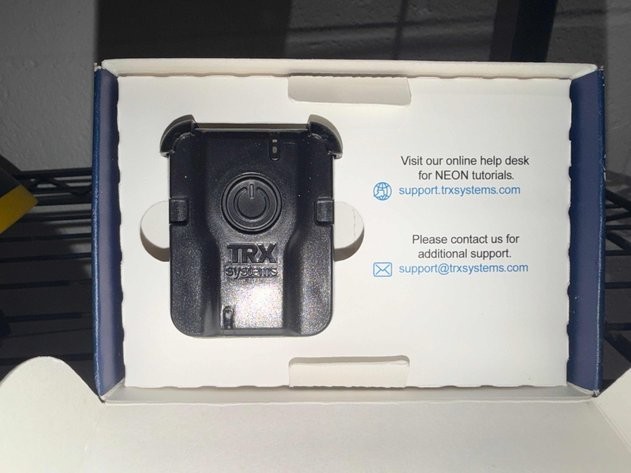 TRX Systems TU8B-B Neon bluetooth tracking unit with belt clip