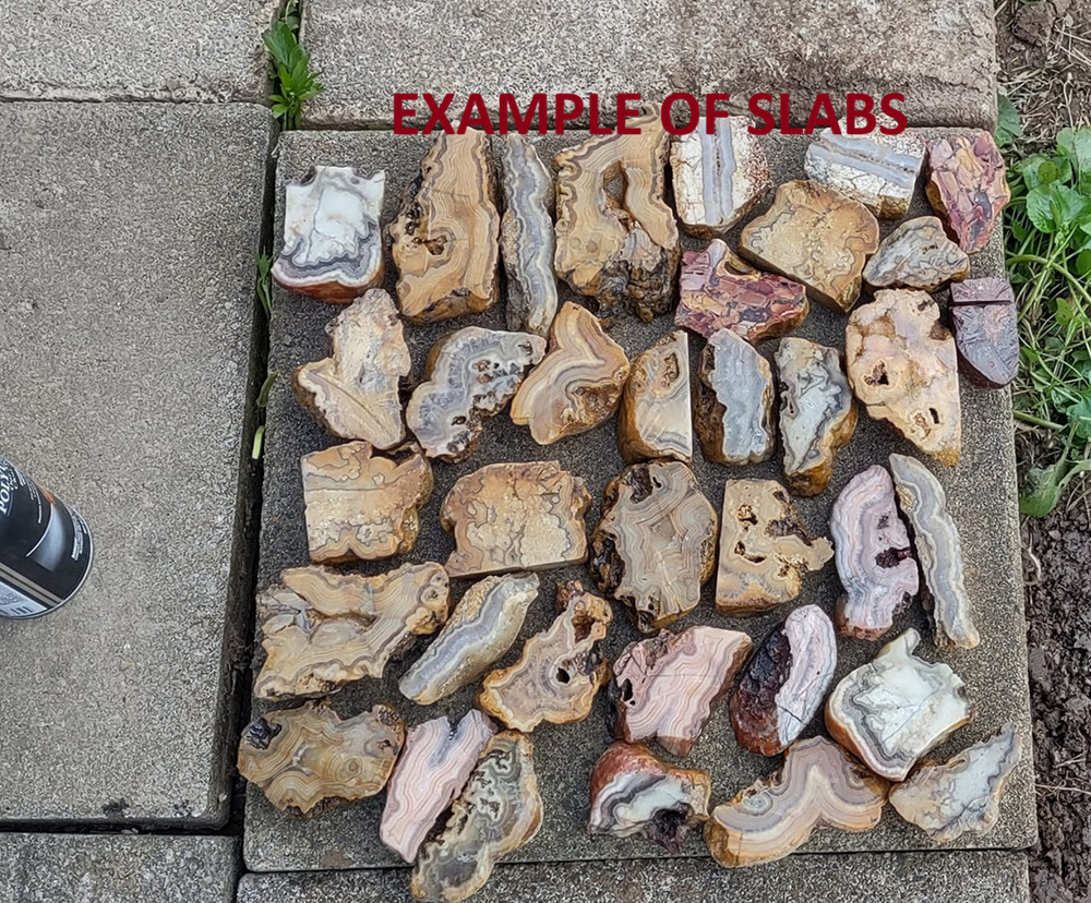 Large Solid Crowley Ridge Agates (2 Pieces) – Slabbing Material BULK
