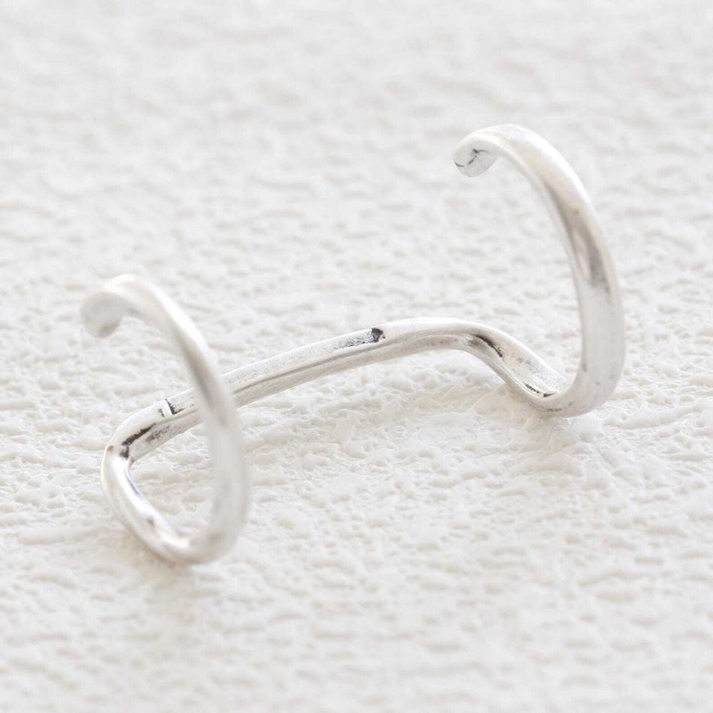 One Piece Solid Brass Ring Base - Finger Ring - Adjustable - 31x16.5mm (4892C)