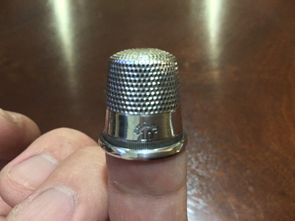 Vintage Sterling Silver Thimble Size #10