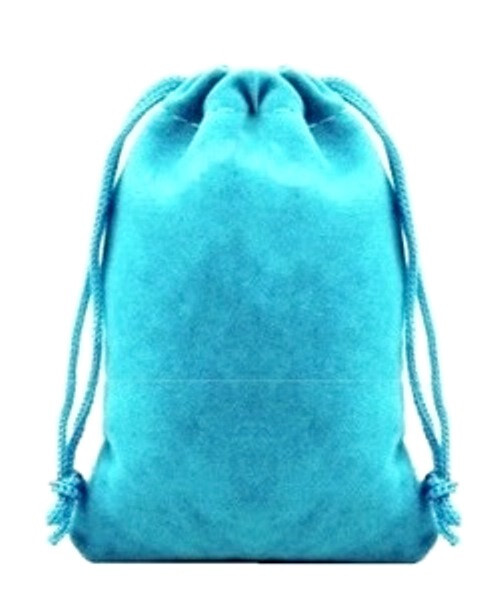 7 Piece Turquoise Glitter Polyhedral Dice Set – Turquoise Bag