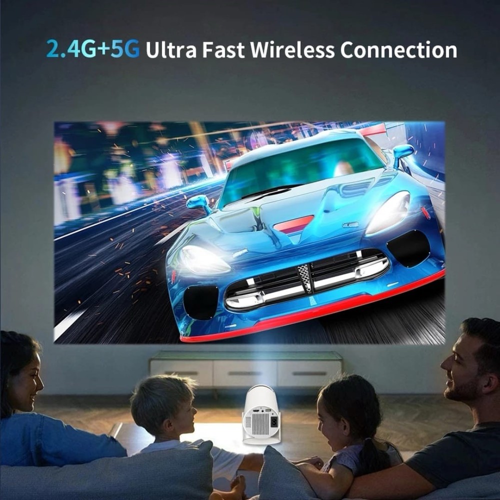 4K Portable Desktop Game Projector Android11 WiFi Bluetooth3D Ready 15000+ game