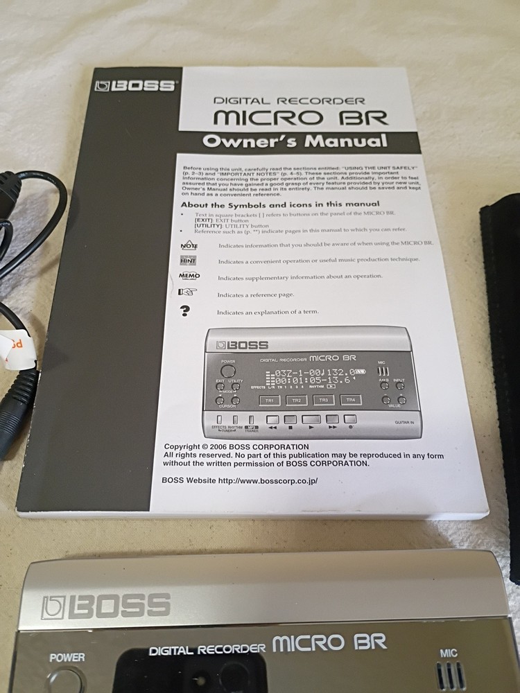 Boss Micro BR Digital Recorder w/128mb Card Tested D12