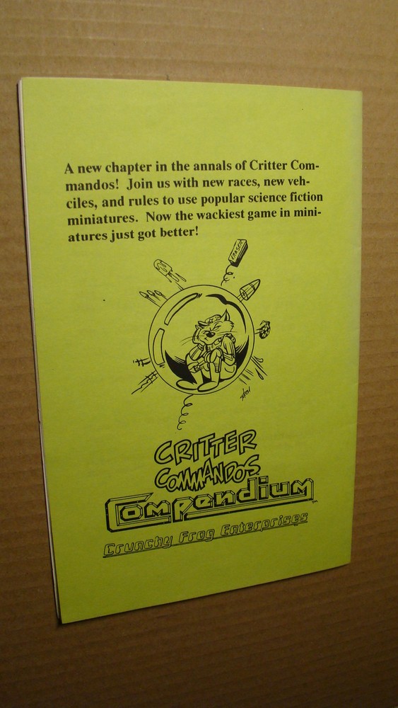 CRITTER COMMANDOS COMPENDIUM *NICE* AUTOGRAPHED ORIGINAL DUNGEONS DRAGONS