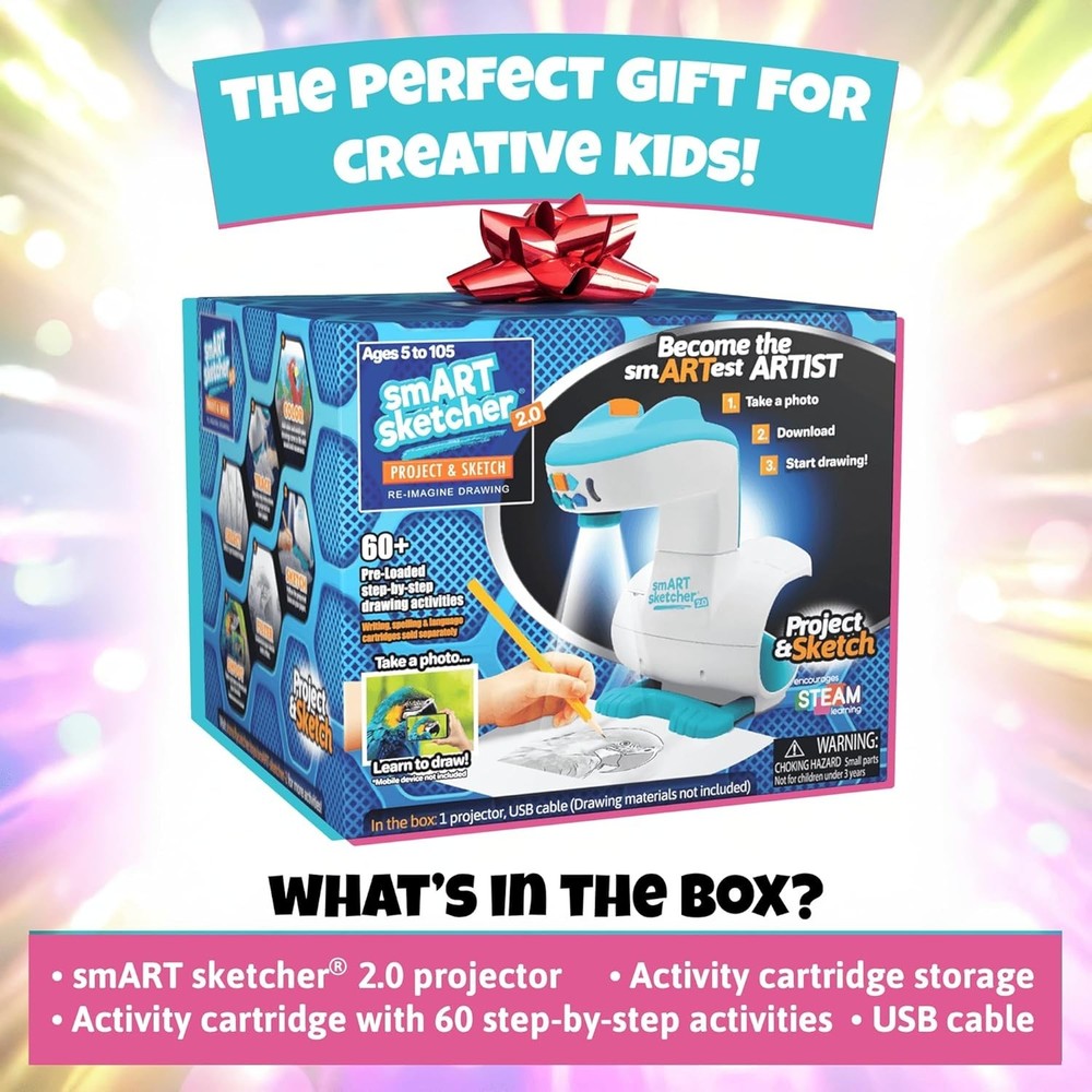 Sketcher 2.0 Projector - Unleash Creativity with 60+ Drawings
