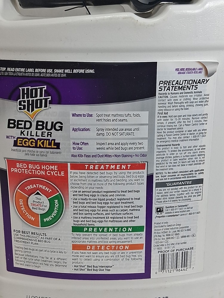 1 Gal. Ready-to-Use Bed Bug Killer Treatment With Egg Kill (Insect Killer)