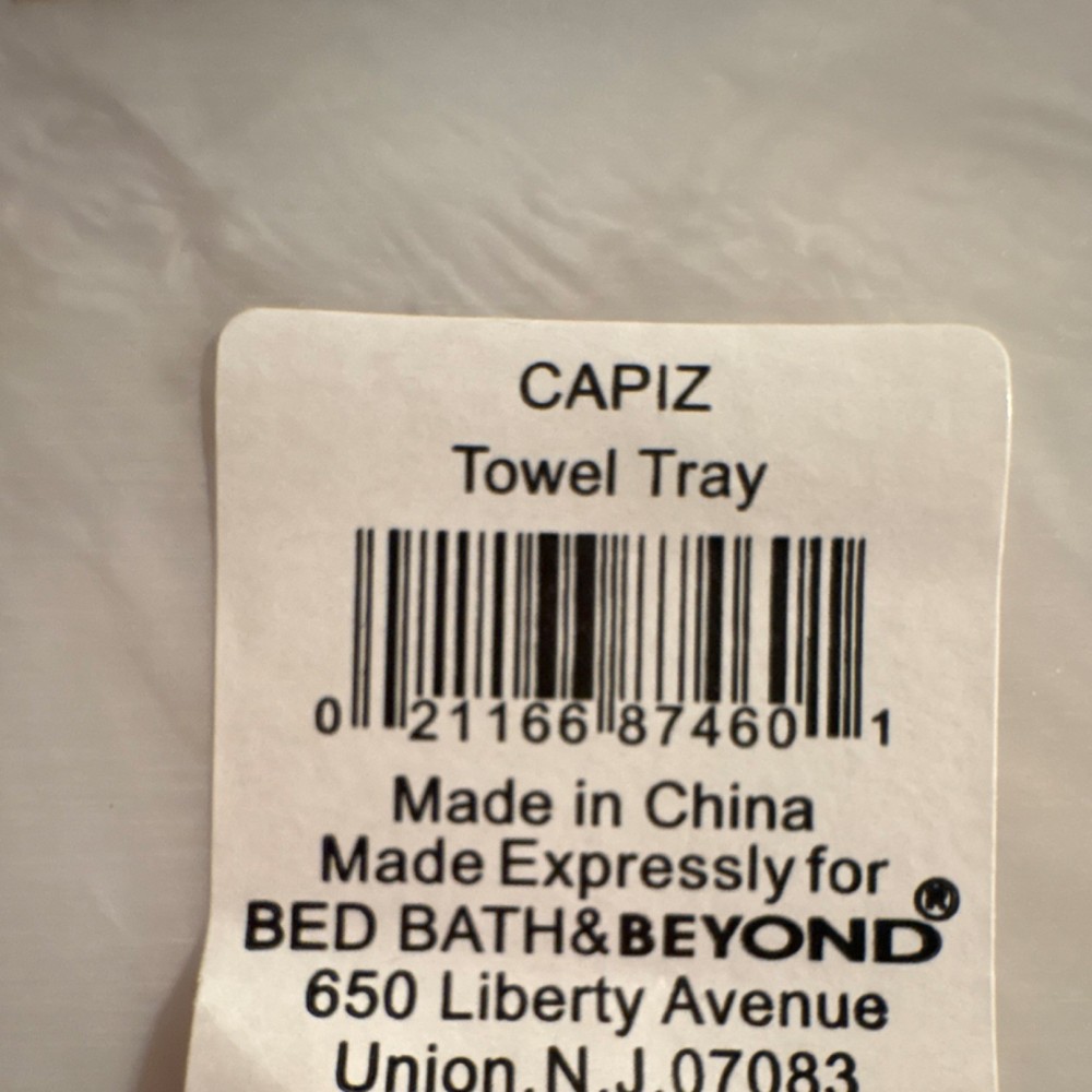 Bed Bath & Beyond Capiz Towel Tray
