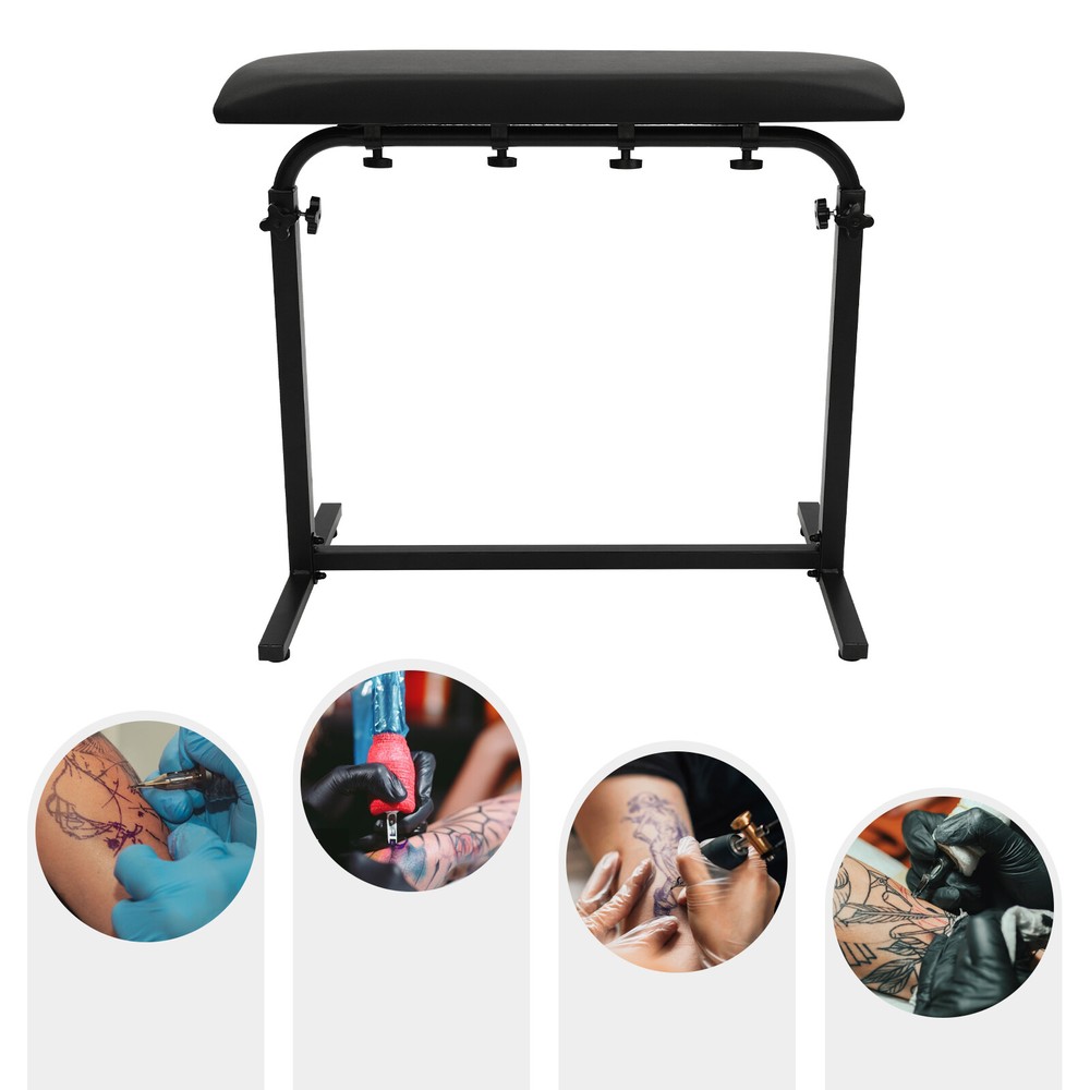 Arm Rest Bracket Adjustable Height Tattoo Armrest with 340 ° Rotatable Panel