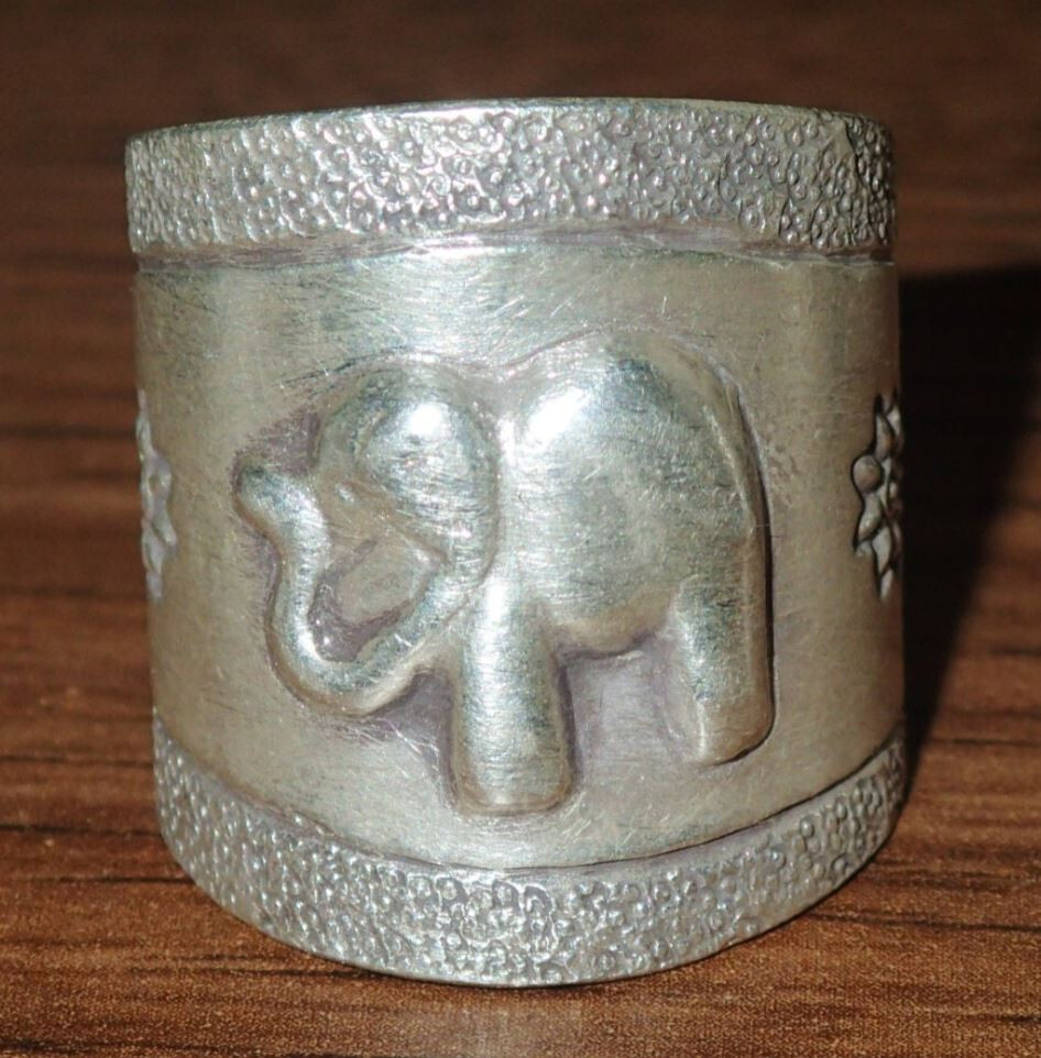 Elephant Hill Tribe Silver Ring adjustable size