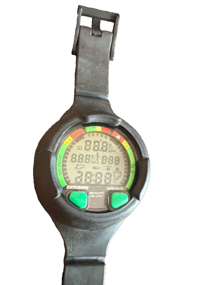 Oceanic Data Plus 2 Air & Nitrox Puck Module Scuba Dive Computer & wrist boot