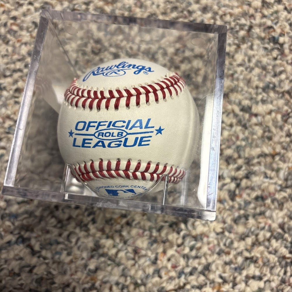 Dom Demeter Autographed Baseball & Case, Phillies