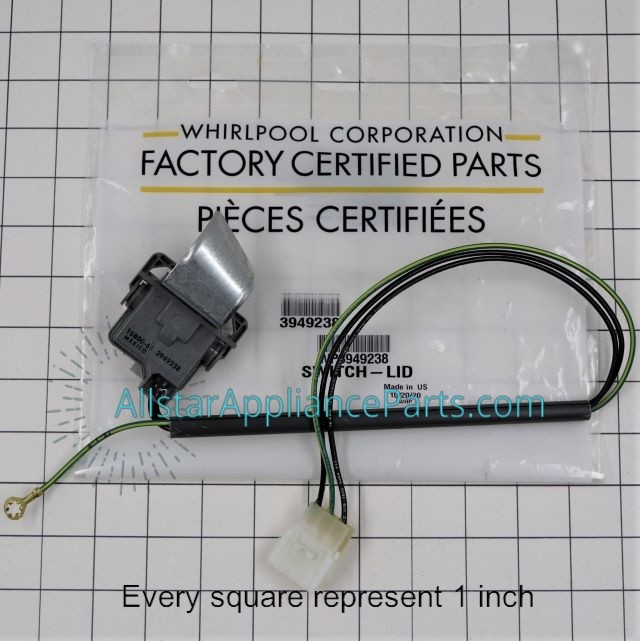 Whirlpool Washing Machine Lid Switch Assembly 3949238