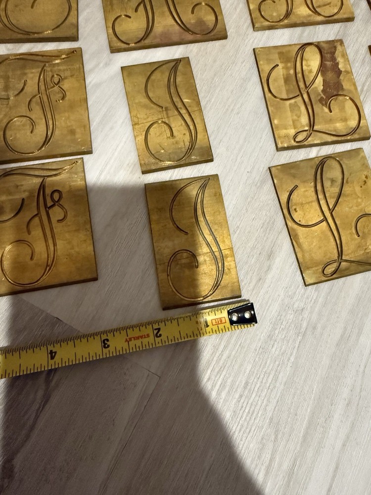 New Hermes Set Brass Engraving 48pc