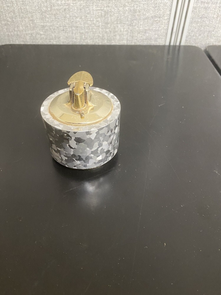 Ronson Varaflame Luralite Gold Silver Table Lighter NOT Tested