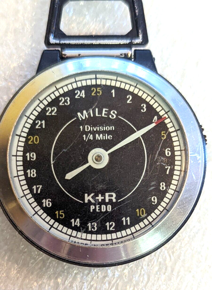 3x K & R PEDOMETERs - Sportcraft, Precise & Pedo Models, Belt Clips - Untested