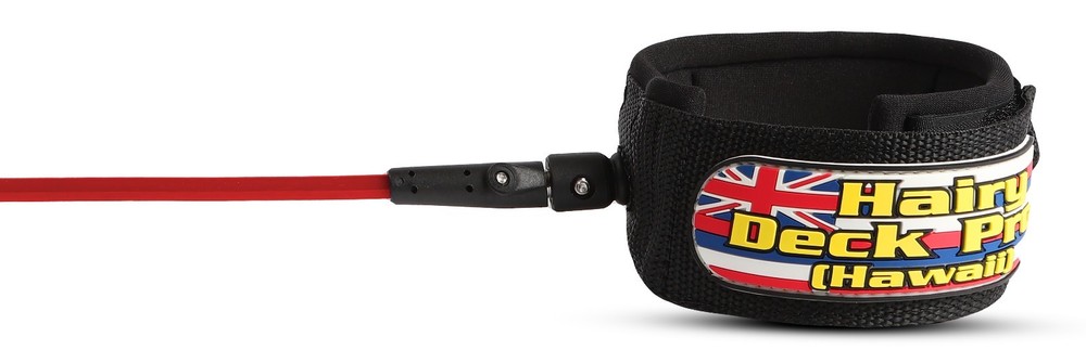 Hairy Deck Pro (Hawaii) PRO Series Surf Leash RED 10 FT