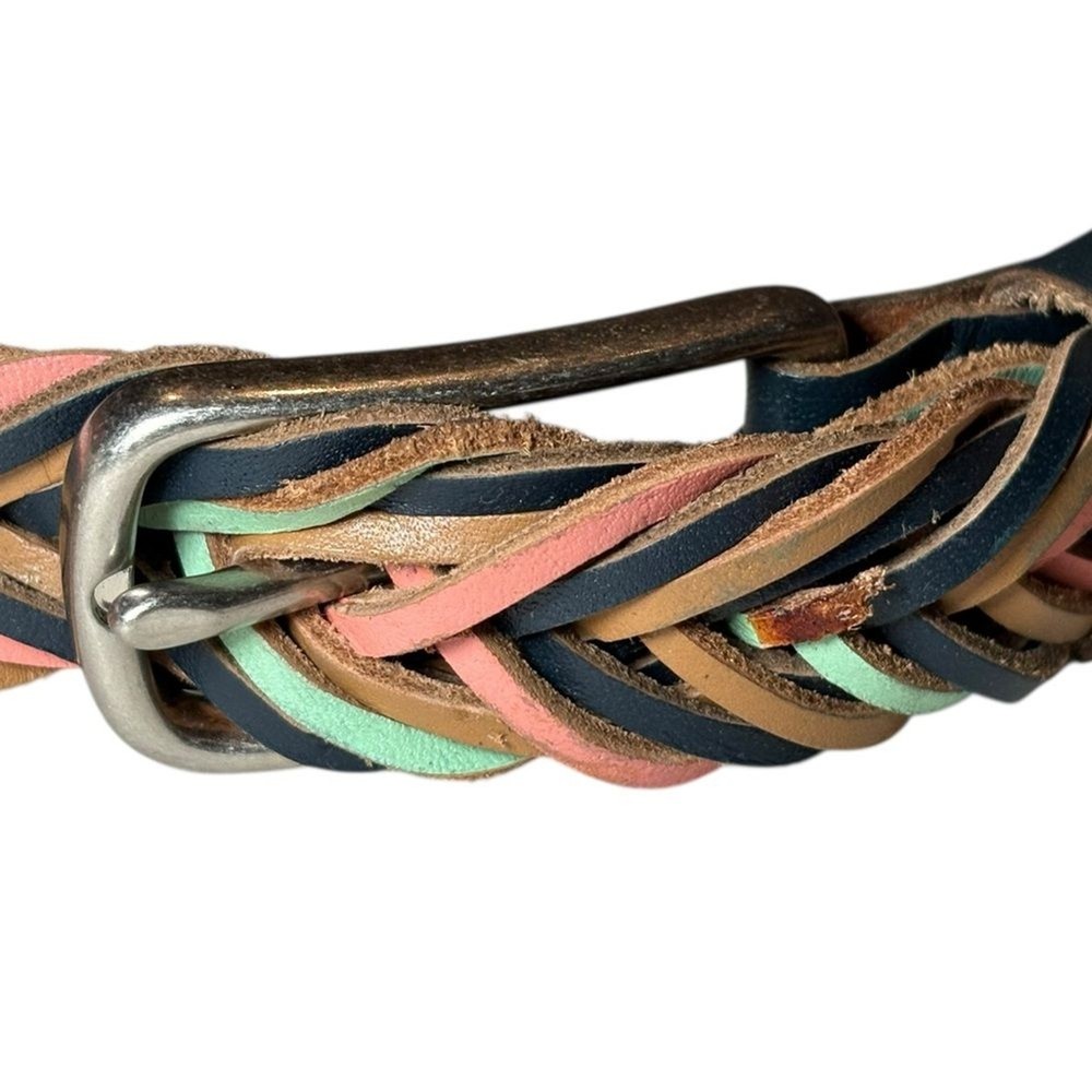Fossil Multicolor Braided Leather Belt