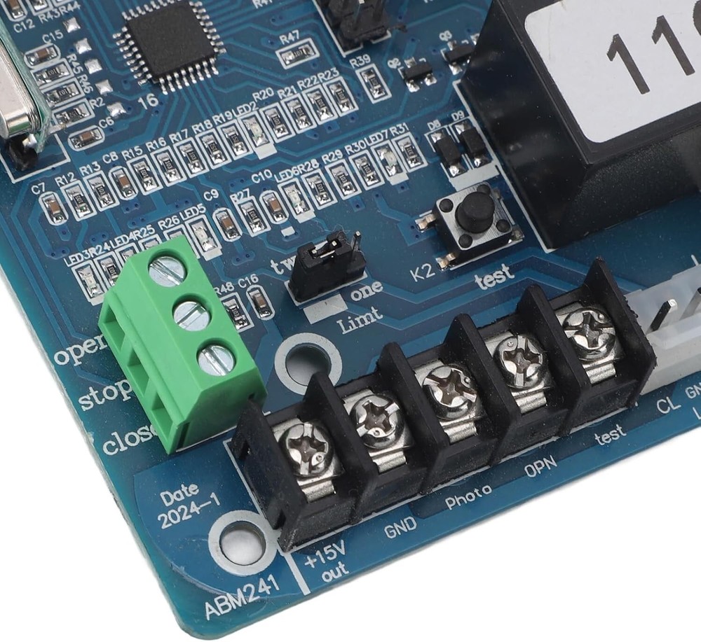 Universal Sliding Gate Opener Circuit Board, Remote Control Capability, 30m R...