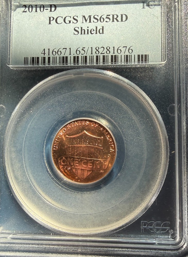 2019 D Lincoln Cent PCGS MS65RD SHIELD Free Shipping