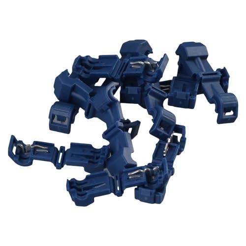 100PCS T-tap Wire Connectors Quick Splices,Nylon Insert Cold Pressed