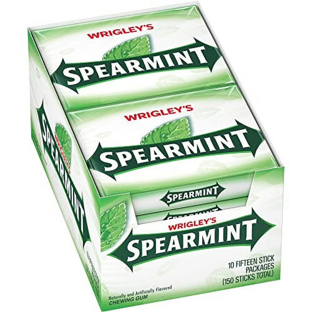 WRIGLEY'S SPEARMINT Chewing Gum Bulk Pack, 15 Stick