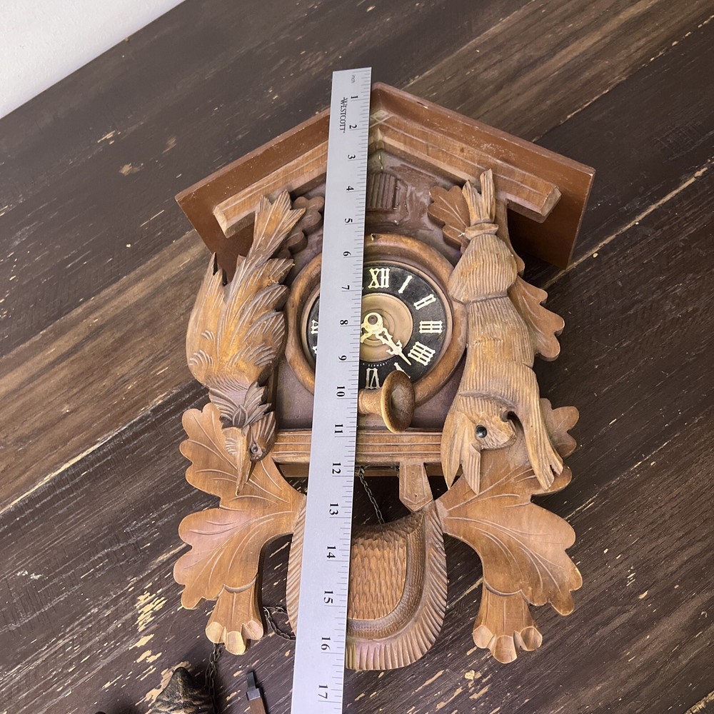 W Germany Wood Cuckoo Clock