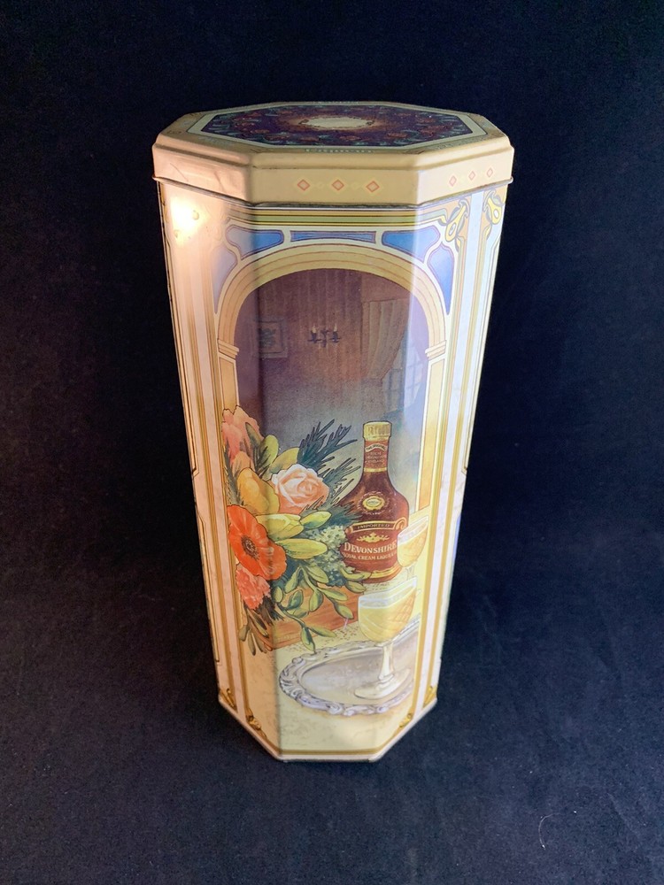 Vintage Imported Devonshire Royal Cream Liqueur Empty Tin