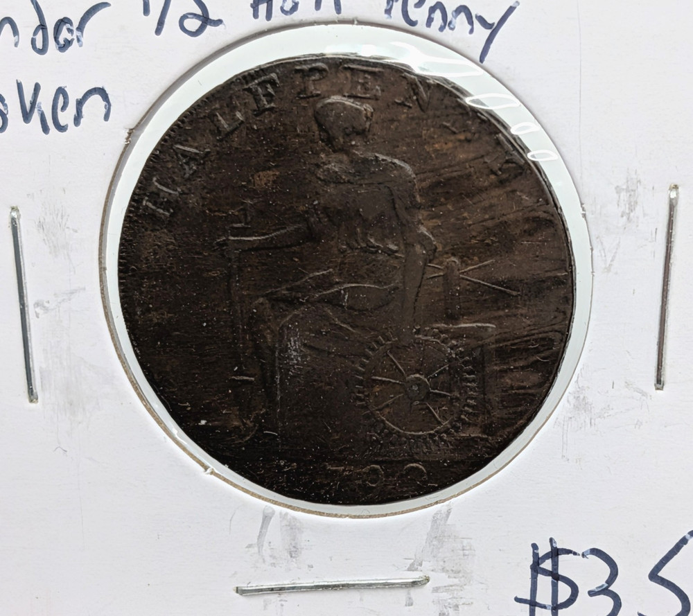 1792- Macclesfield Half Penny Condor Token
