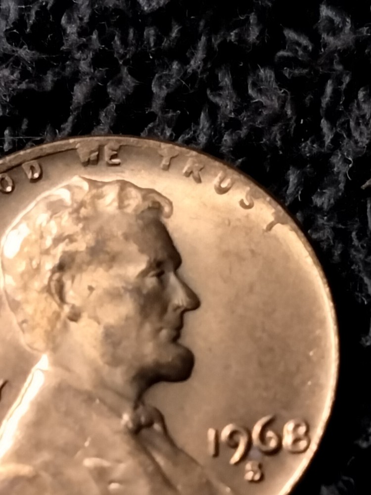 1968 S Lincoln Memorial Cent Misaligned Die Error