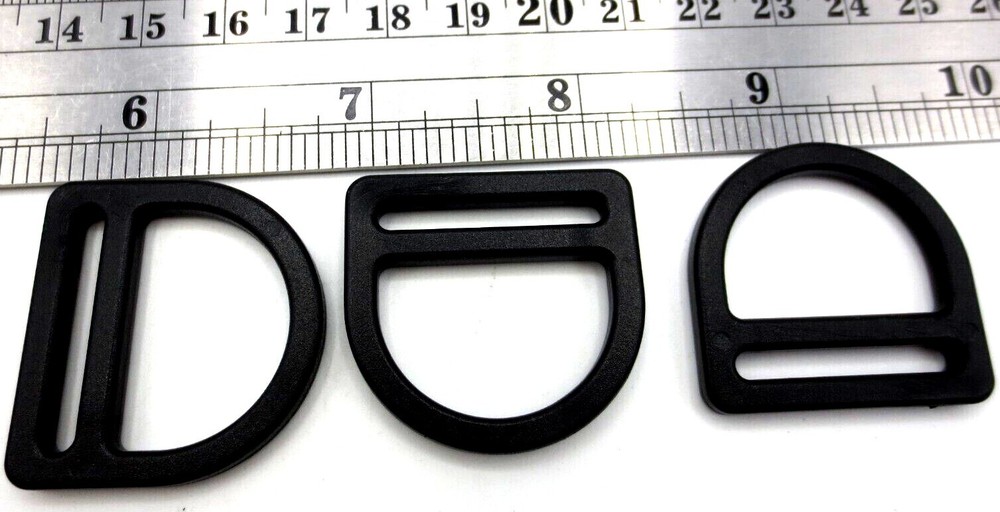 D-Ring Strap Connector Fits 1" 25 mm Wide Webbing Strap, Durable! Free Shipping!