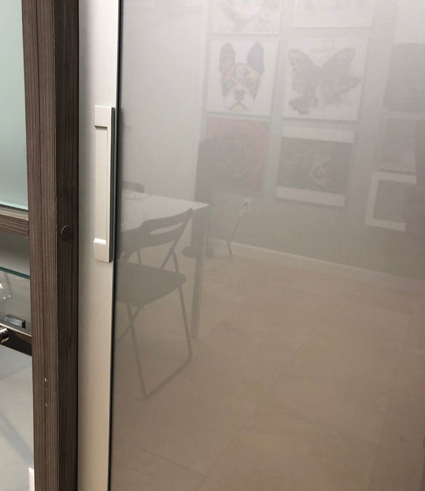 2 Finger Pull Flush Self-Stick on Handle Bypass Sliding pocket Doors Adhesive