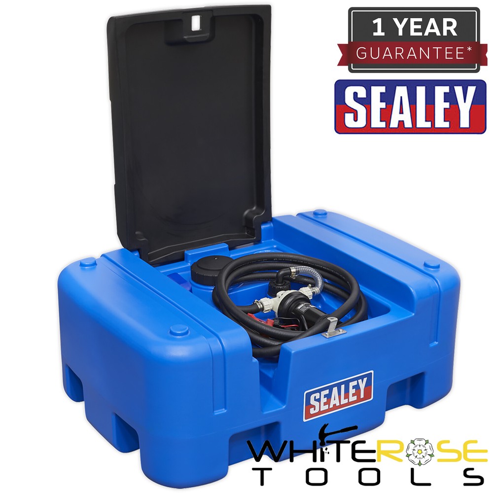 Sealey Portable AdBlue® Tank 200L 12V Fluid 4m Cable Garage Workshop DIY