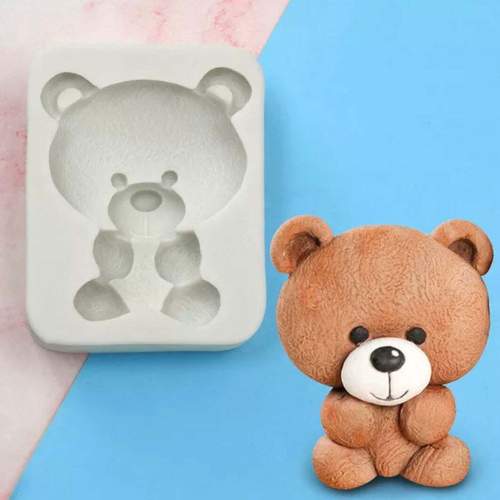 Big Head Teddy Bear - Silicone Mold