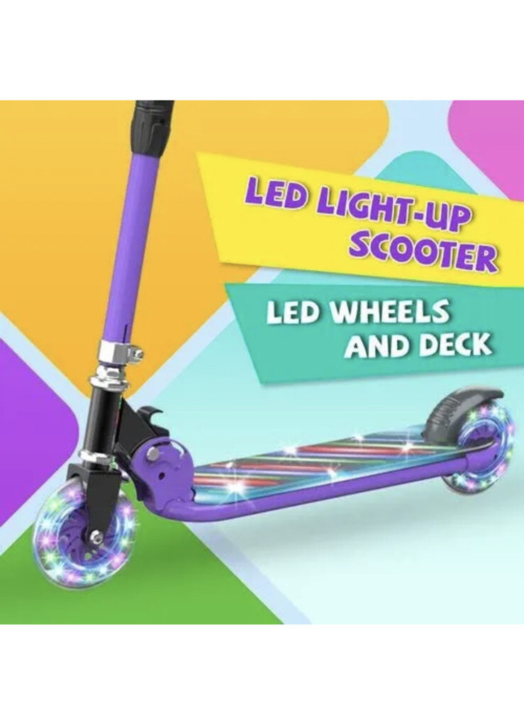 LED Light-Up Scooter Hoverstar Purple Sealed