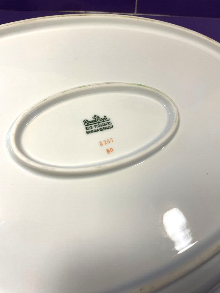 Rosenthal GEISHA Pattern China Oval Serving Platter 15 1/4"