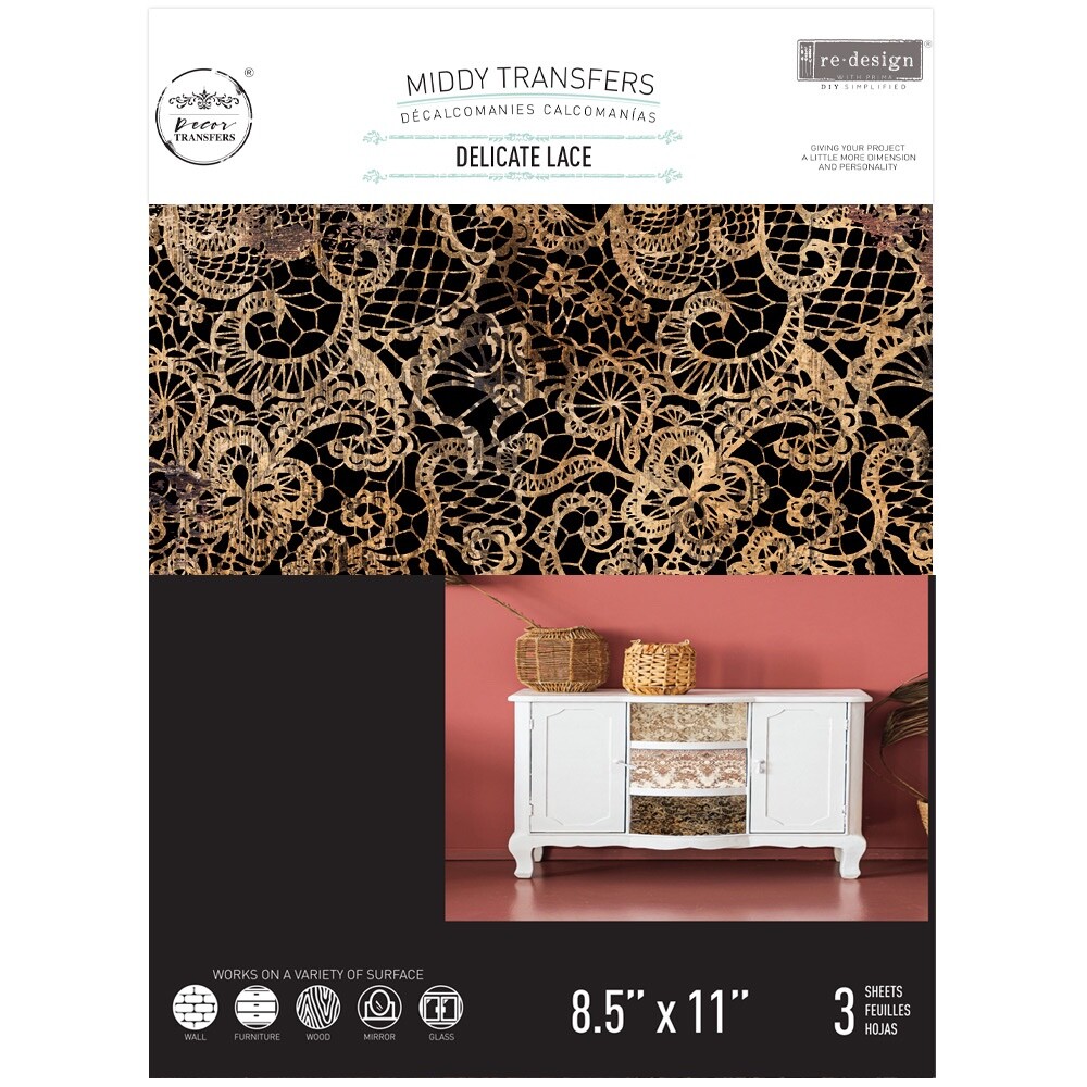 ReDesign with Prima Transfer - Delicate Lace