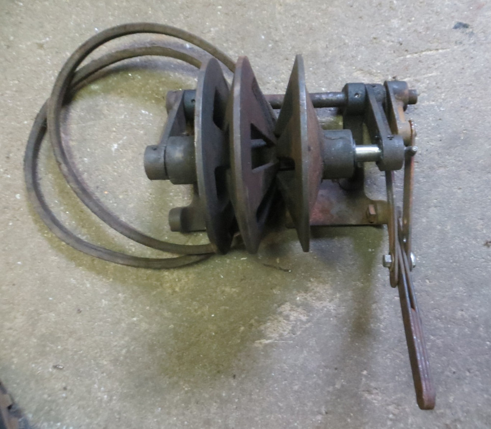 Vintage Variable Speed Drive 7" Pulley System Complete Assembly
